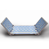 HB099B无线蓝牙+USB有线三折键盘