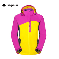 三极户外(Tripolar) TP6308 冲锋衣女秋冬季可拆卸抓绒防水旅游登山服冲锋衣女三合一两件套装