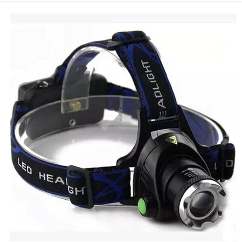 户外古达头灯强光可充电变焦头戴式手电筒超亮夜钓防水锂电头灯