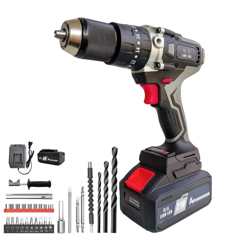 联岚锂电冲击钻手电钻电动起子手枪钻/套