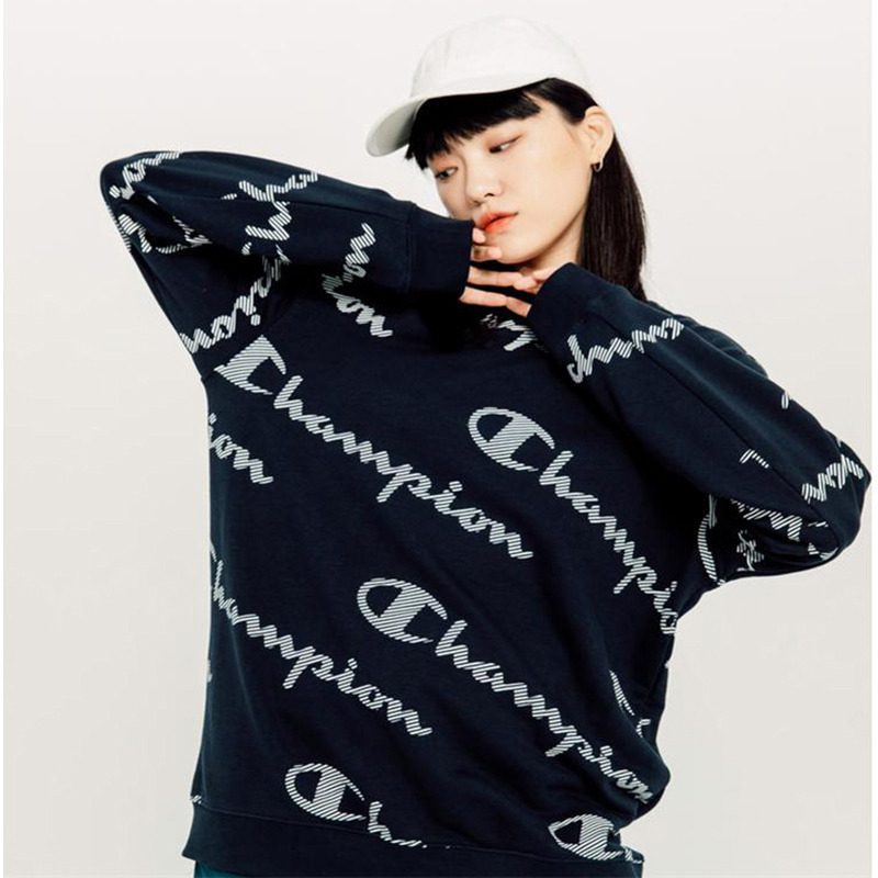 champion冠军卫衣女男满印卫衣时尚潮流情侣款