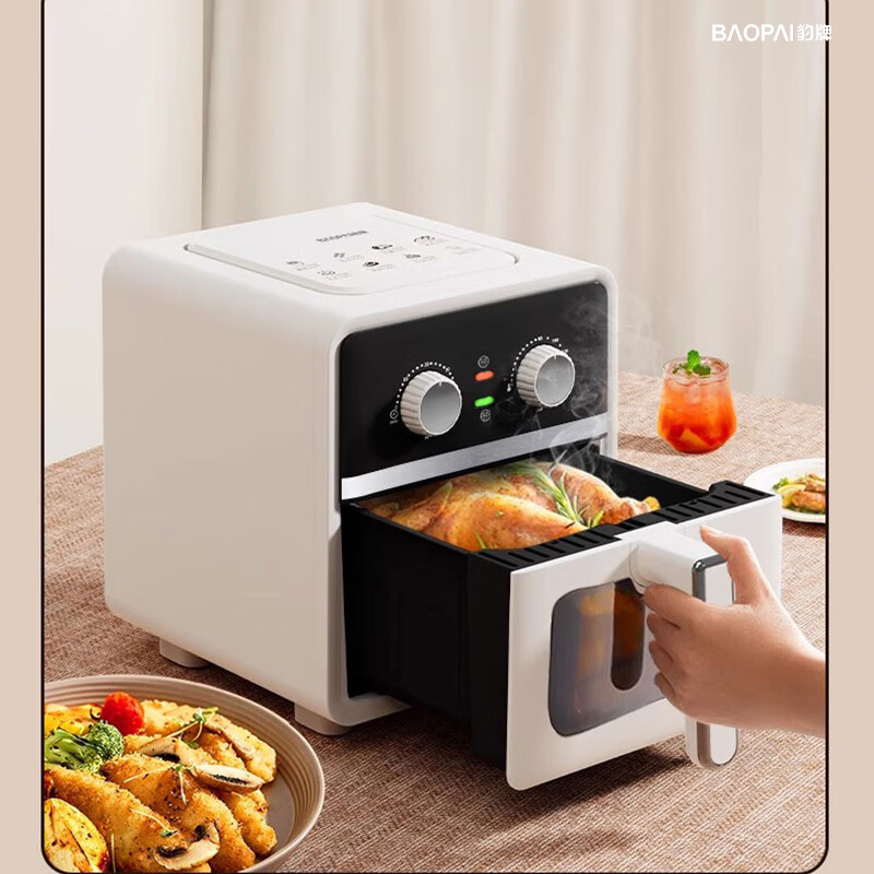 豹牌(BAOPAI)家用易清洗不粘烘烤多功能可视空气炸锅 6L BP-AF276高清大图