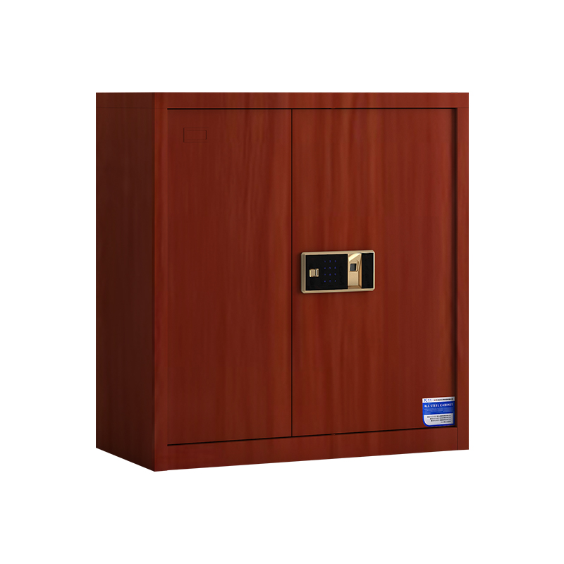 鑫星奈 XXN40615026 单节保密柜矮柜保险柜档案资料柜 红木纹单节指纹锁