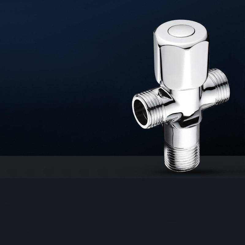 箭牌4170全铜冷热水双出水三通分水阀一进二出三角阀热水器角阀