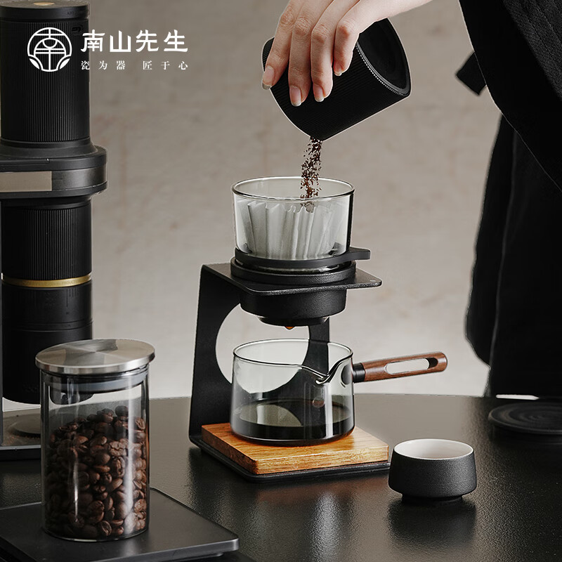 南山先生 功夫茶具套装创意简约防烫半自动泡茶壶礼盒装见山半自动茶具高清大图