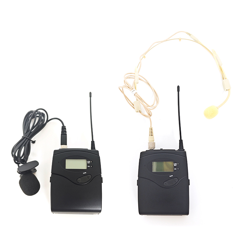 启诺 Qinuo 专业会议音频系统 无线一拖二领夹话筒 真分集式领夹话筒麦克风 套 黑色高清大图