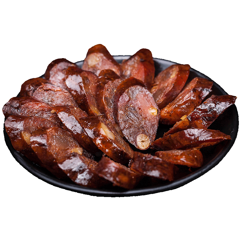 杨大爷花生麻辣香肠500克七分瘦腊肠 四川美食味特产柴火腊熏肉