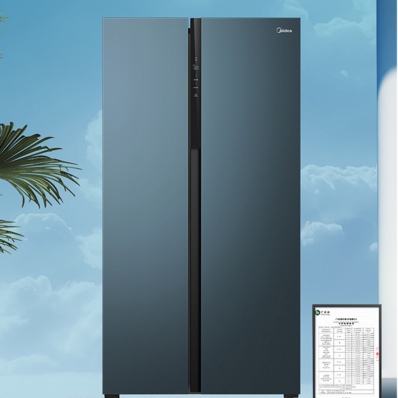 美的(Midea) 600L对开门冰箱BCD-600WKGPZM(E) 深空蓝-繁星