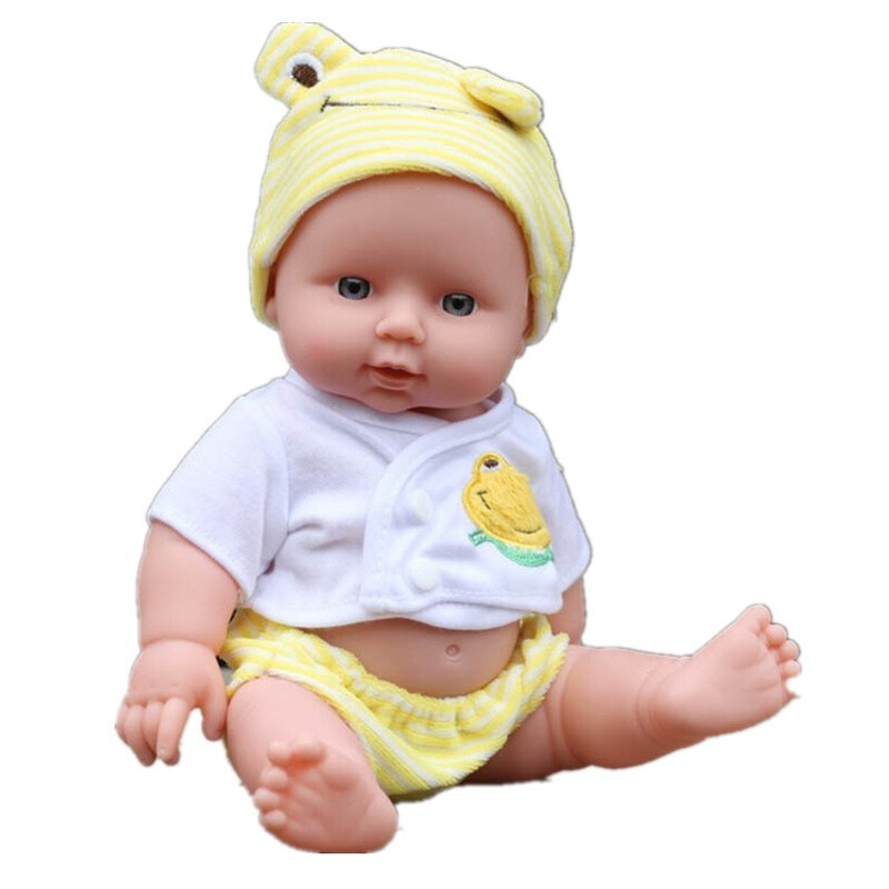 智能仿真婴儿玩具会说话宝宝洋娃娃软胶硅胶洗澡安抚陪睡娃娃 30cm