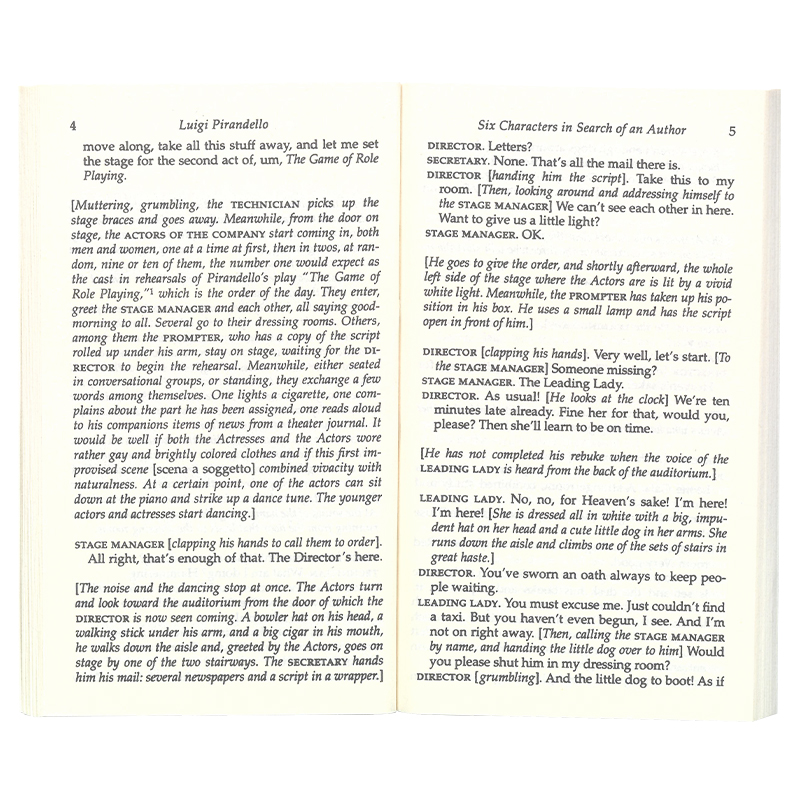 [正版]六个寻找剧作家的角色 英文原版 Six Characters in Search of an Author 皮高清大图