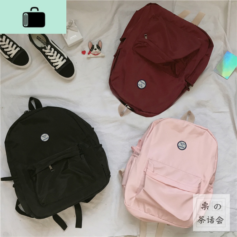 茶话会日系森系文艺背包少女小清新双肩包女生可爱萌高中学生书包NEWLAKE高清大图