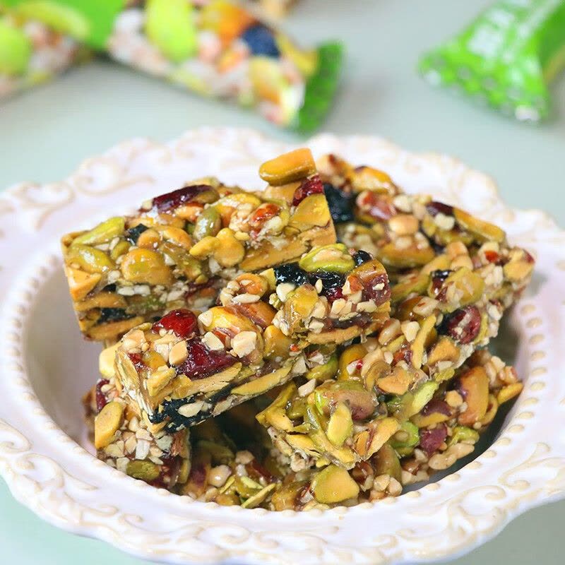 如水开心果蓝莓坚果棒300g 高档零食大礼包伴手礼 干果礼盒礼品 300g/盒12袋图片