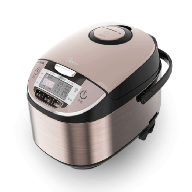 美的(Midea)电饭煲 拉丝不锈钢机身 立体加热 聚能釜内胆4L电饭锅MB-WFS4029