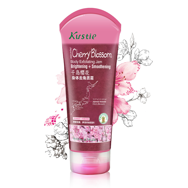蔻斯汀(Kustie)千岛樱花身体去角质霜120ml
