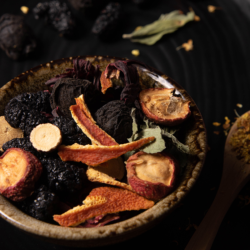 [买1送1共200g]北京同仁堂内廷上用酸梅汤100g袋装 正宗老北京酸梅汤原材料包自制酸梅汁茶包料包桂花酸梅粉汤高清大图