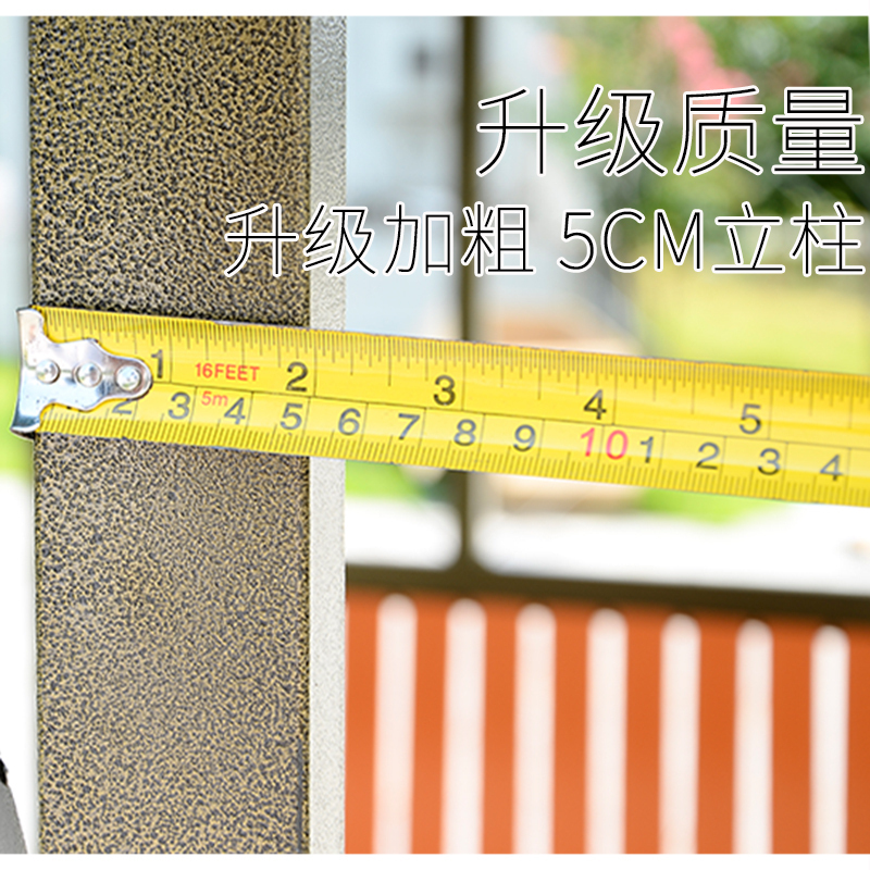 森美人户外凉亭工地茶水亭室外庭院别墅顶棚亭休闲防雨大亭子防晒四角亭 加厚款30*60管【无桌】