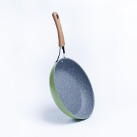 卡罗特(CaROTE) 麦饭石煎锅平底锅20CM少油烟不粘锅煎蛋牛排锅简约创意小清新电磁炉明火通用