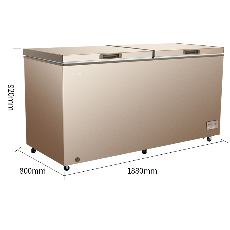 美菱(MELING) BC/BD-736DTE 736升 冰柜商用 一机多用 大冷冻力 冷冻冷藏 家用商用卧式大容量冷柜