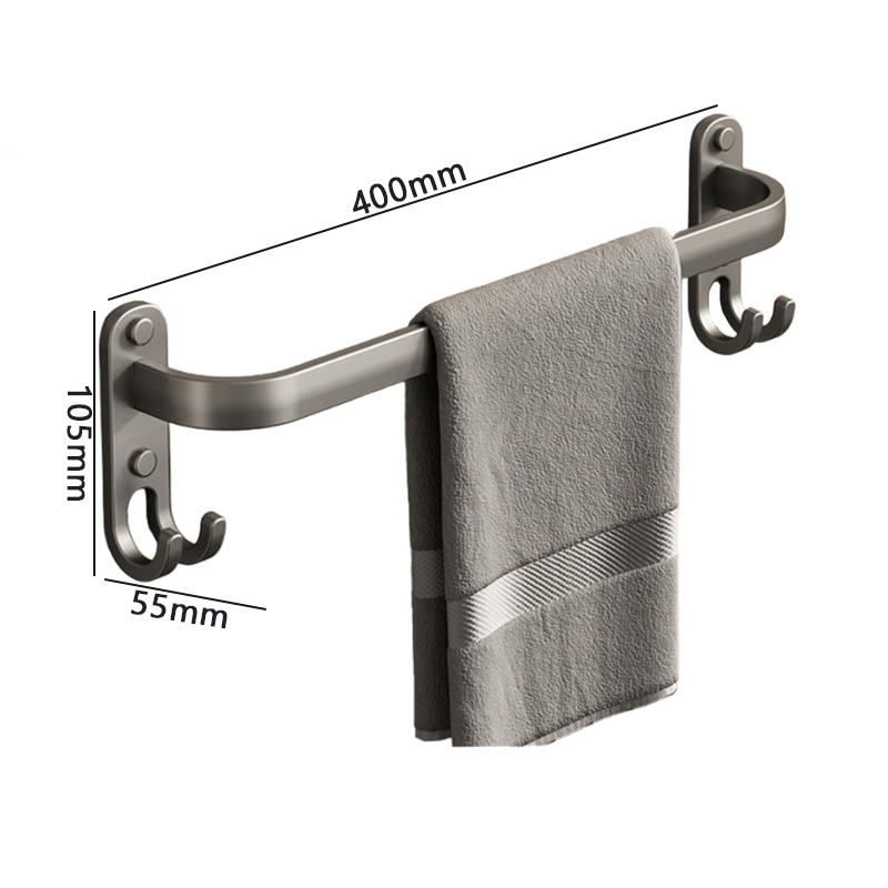 豫汉迎多杆毛巾架 单杆毛巾架400*55*105mm个