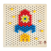 Hape&金宝贝 艺智百变像素画3-6岁蘑菇钉DIY创意玩具儿童宝宝早教益智玩具