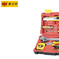 鹰之印铝箱8件家用工具组套 多功能家用工具箱 维修家电组套