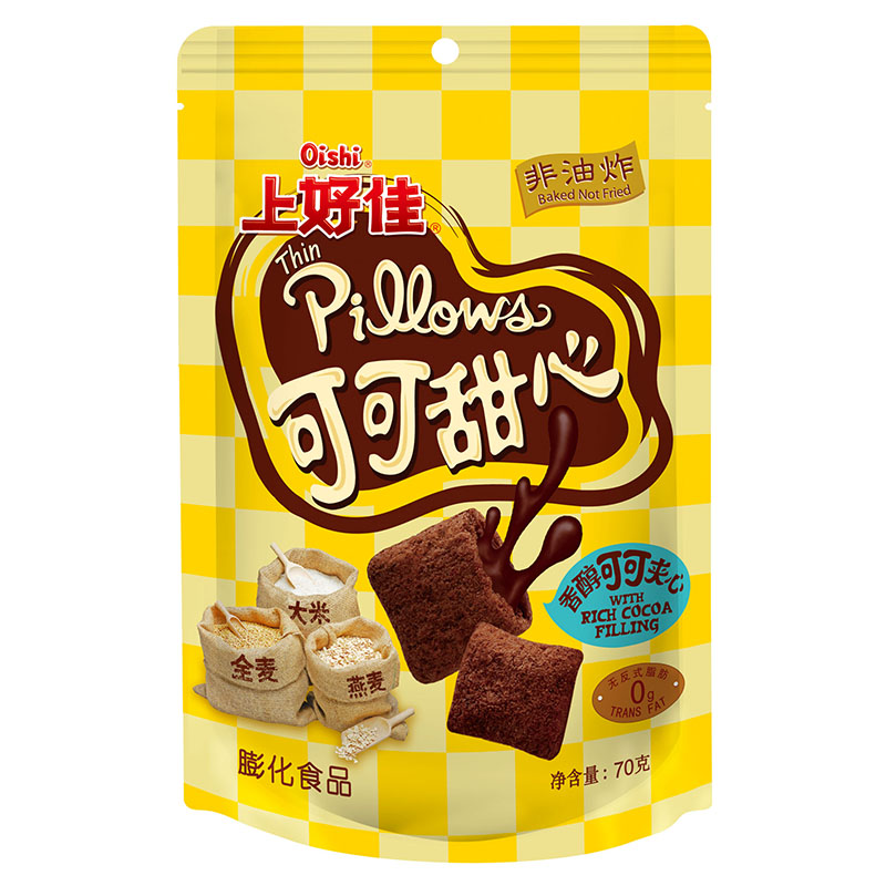 上好佳可可甜心巧克力夹心膨化食品70g
