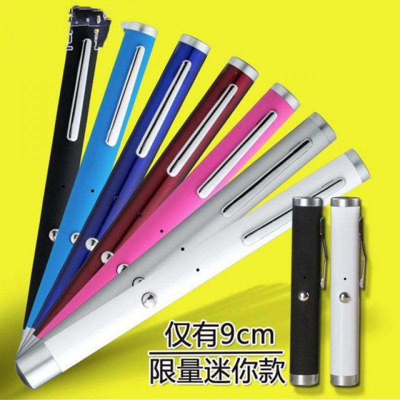 usb充电绿光激光手电 售楼沙盘驾校教练红外线激光灯教鞭指示笔 绿光[银色外壳]送USB线