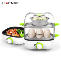利仁(Liven)ZCJ-J2100 早餐机家用 双层蒸蛋煎蛋 旋钮开关 可蒸可煎