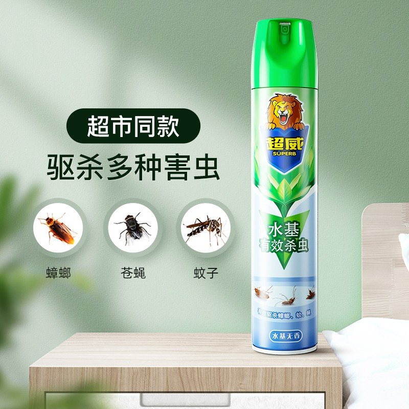 超威 500ml 杀虫剂喷雾驱虫除蟑螂灭苍蝇蚂蚁跳蚤臭虫气雾剂 茉莉花香 计价单位:瓶