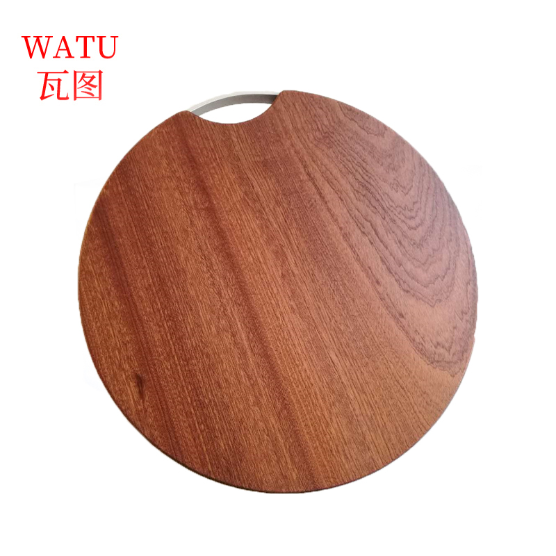 瓦图 圆形乌檀木菜板 38*3cm 个高清大图