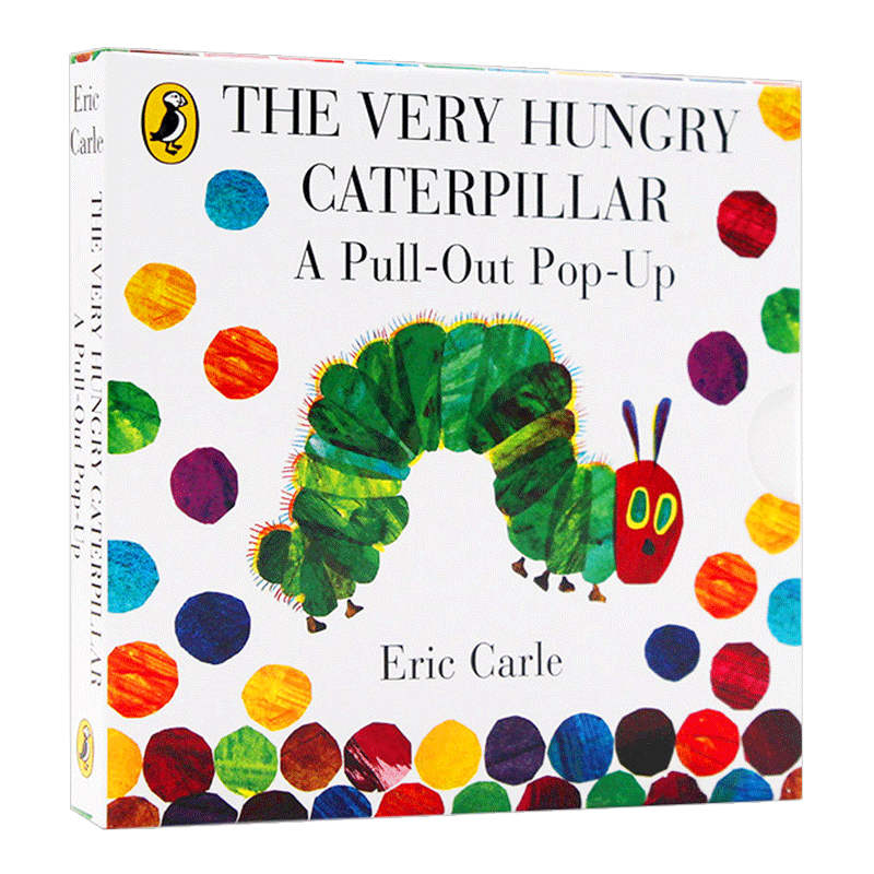 [醉染正版]好饥饿的毛毛虫 立体翻翻书 The Very Hungry Caterpillar 英文原版 儿童读物启蒙绘高清大图
