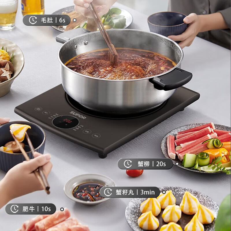 苏泊尔电磁炉C22-IH912D橡木色单机高清大图