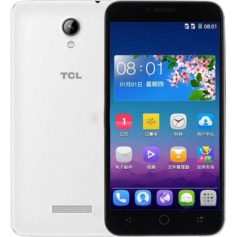tcl手机p318l闪耀白1g8g电信4g版双卡双待智能手机参数