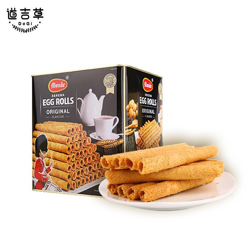道吉j进口鸡蛋卷礼盒装代餐饼干糕点休闲零食组合礼包600g[3月1日发完]