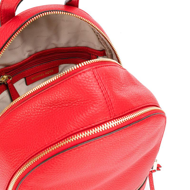 Michael Kors奢侈品箱包女logo双肩包 30S5GEZB1L-BRIGHTRED 24新款高清大图