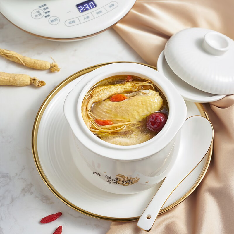 小熊(Bear) 0.6L电炖盅 炖燕窝 隔水炖煲自动炖盅 DDZ-C06A1高清大图