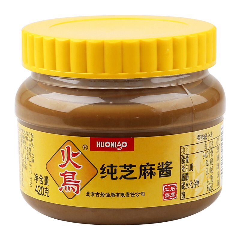 火鸟纯芝麻酱420g