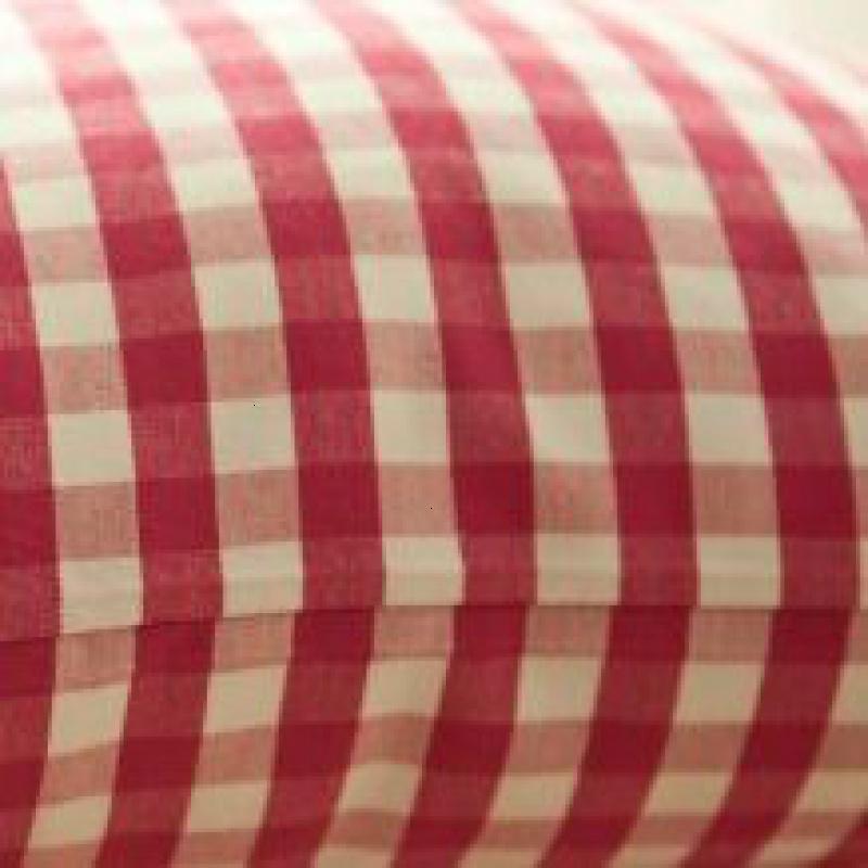 美帮汇格子靠垫套客厅沙发抱枕靠垫靠枕抱枕套不含芯正方形玫红色家用 蔷薇红-小格子 50X50cm（抱枕套子）