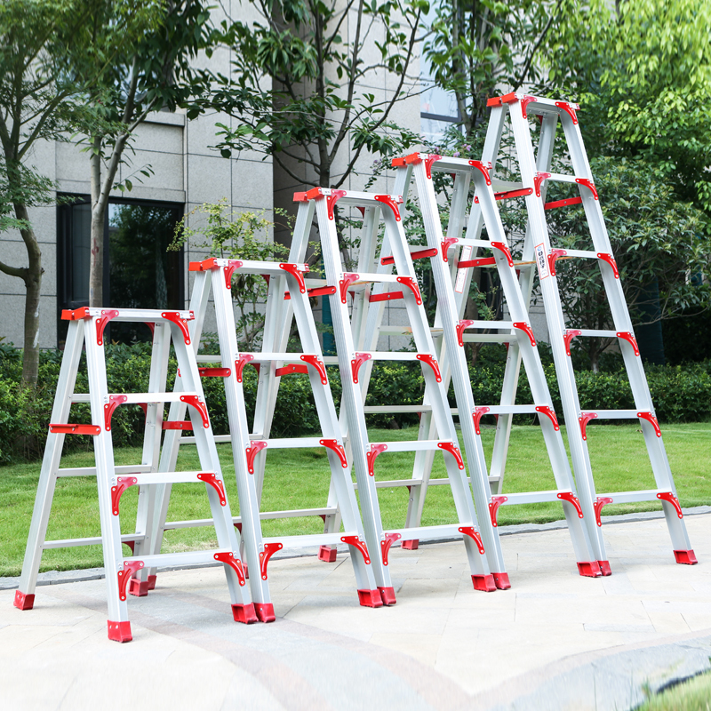 加厚折叠铝合金人字梯家用梯子双侧工程梯子合梯双侧梯