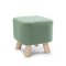 小凳子实木家用小椅子时尚换鞋凳圆凳成人沙发凳矮凳子创意小板凳 抹茶绿
