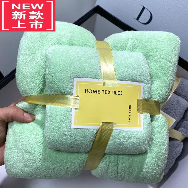 可莉允敲墙吸水|纳米高密珊瑚绒浴巾吸水柔软干发毛巾儿童洗澡速干图片