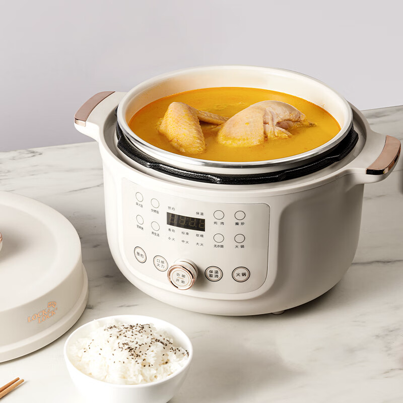 乐扣乐扣电压力锅 EJP1647WHT高清大图