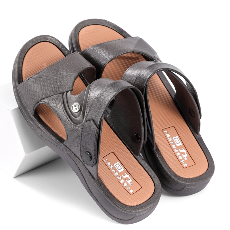 回力warrior凉鞋男士休闲居家沙滩凉夏季仿皮塑胶两用凉拖鞋3888视频