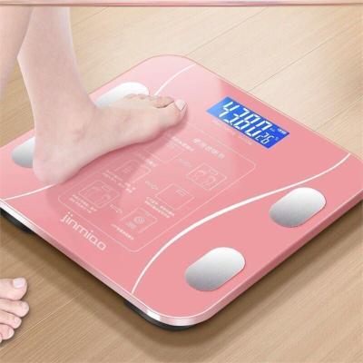 电池款-瘦腰玫瑰金-O48 智能体脂秤成人家用小米体重称电子秤男女轻牛脂肪精准人体减肥电
