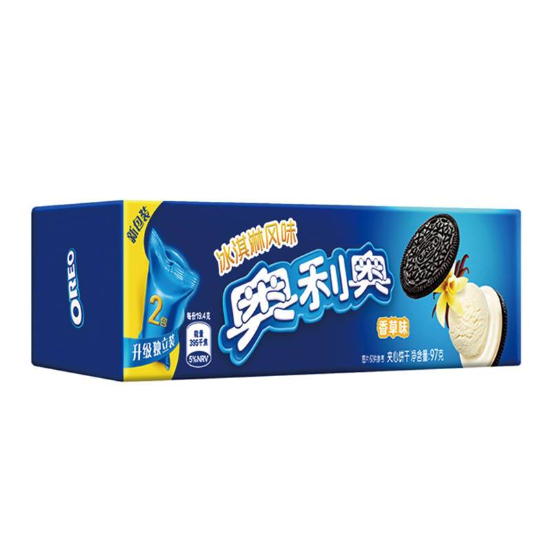 奥利奥冰淇淋夹心香草味97g*24第一