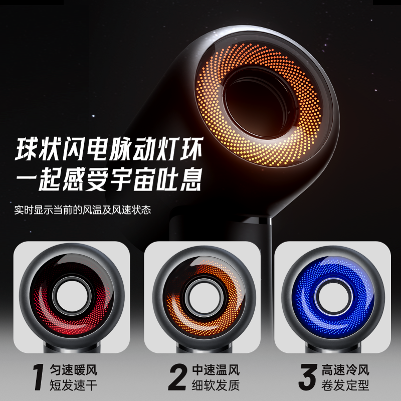CONFU康夫高速吹风机家用大功率负离子护发电吹风低噪速干S9风筒