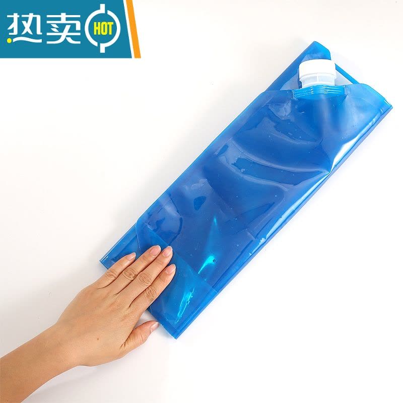 敬平车载便携户外旅行自驾游饮水袋装露营手提储水袋水桶 10升蓝色图片