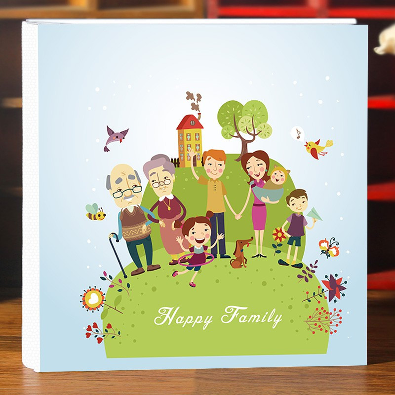 相册本家庭六6寸7寸横竖混装大容量宝宝成长纪念册影集插页式相册三维