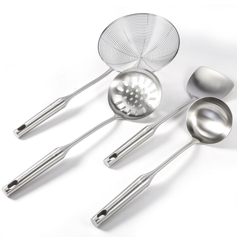 来一套!优质不锈钢锅烘焙精灵铲漏勺炒菜勺子 加厚耐用炊具 橱具 Q1086汤勺
