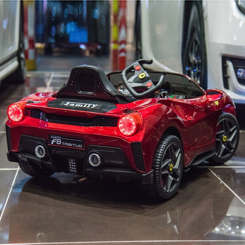 婴儿童电动车汽车宝宝四轮跑车带遥控玩具车可坐人车子摇摆双开门